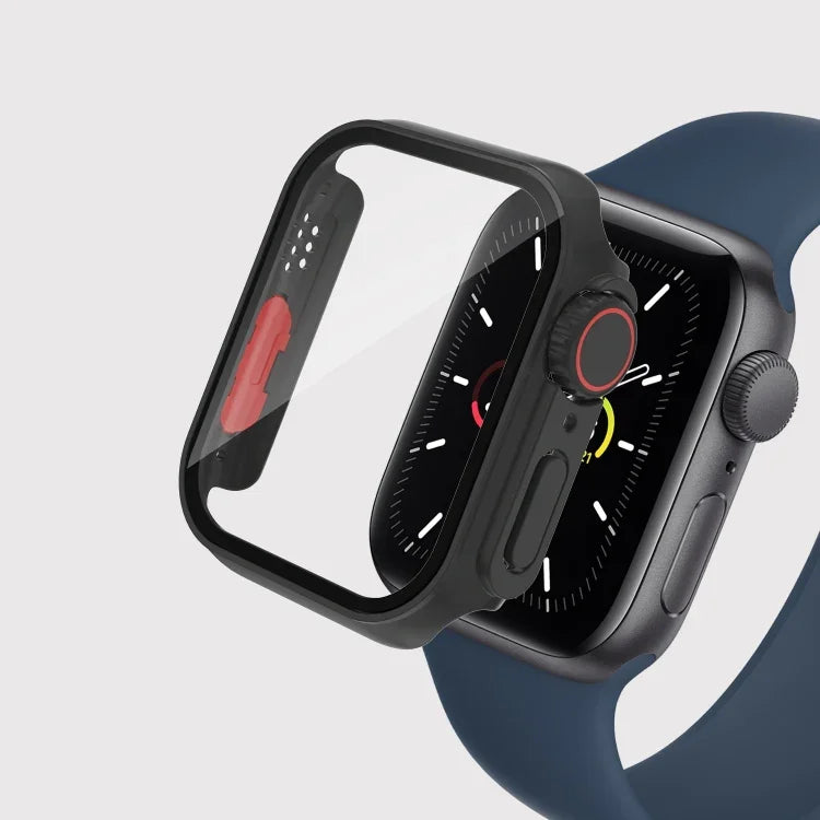 Film PC Watch Case with Detachable Button, For Apple Watch Series 9 / 8 / 7 41mm, For Apple Watch Series SE 2025 / SE 2 / 6 / SE / 5 / 4 40mm, For Apple Watch SE 2025 / SE 2 / 6 / SE / 5 / 4 40mm