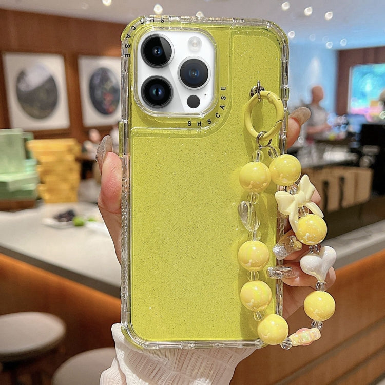 TPU + PC + Glitter Sequins Full Coverage Phone Case with Bracelet, For iPhone 14 Pro, For iPhone 14 Pro Max, For iPhone 6 / 7 / 8 / SE 2020, For iPhone 13 Pro Max, For iPhone 13 Pro, For iPhone 13, For iPhone 12 / 12 Pro, For iPhone 12 Pro Max