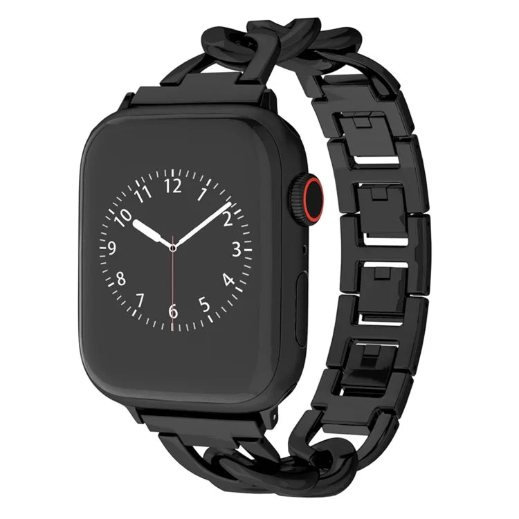 Quick-Release Metal Chain Watch Band, For Apple Watch SE 2023 44mm, For Apple Watch SE 2023 40mm, For Apple Watch Ultra 2 49mm, For Apple Watch Series 9 45mm, For Apple Watch Series 9 41mm, For Apple Watch Ultra 49mm, For Apple Watch Series 8 41mm
