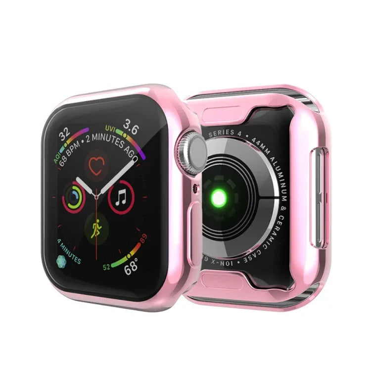 Full Coverage Plating TPU Case For Apple Watch Series 6 / 5 / 4 / Watch SE 40mm, For Series 5 & 4 40mm, For Apple Watch Series 6 / 5 / 4 / Watch SE 40mm