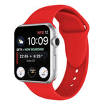 Double Rivets Silicone Watch Band for Apple Watch Series 3 & 2 & 1 38mm, Apple Watch 38mm