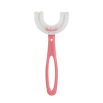 10 PCS U-shaped Children Baby Hand-held Soft Toothbrush Brushing Artifact for 6-12 Years Old, Style: Straight Handle, Straight Handle