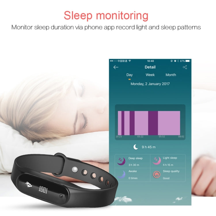 CHIGU C6 0.69 inch OLED Display Bluetooth Smart Bracelet, Support Heart Rate Monitor / Pedometer / Calls Remind / Sleep Monitor / Sedentary Reminder / Alarm / Anti-lost, Compatible with Android and iOS Phones, CHIGU C6 Blue, CHIGU C6 Baby Purple       ...