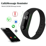 TLW25 0.42 inch OLED Display Bluetooth Smart Bracelet, IP66 Waterproof, Support Heart Rate Monitor / Pedometer / Calls Remind / Sleep Monitor / Sedentary Reminder / Alarm / Remote Capture, Compatible with Android and iOS Phones, 25 Black, 25 Blue