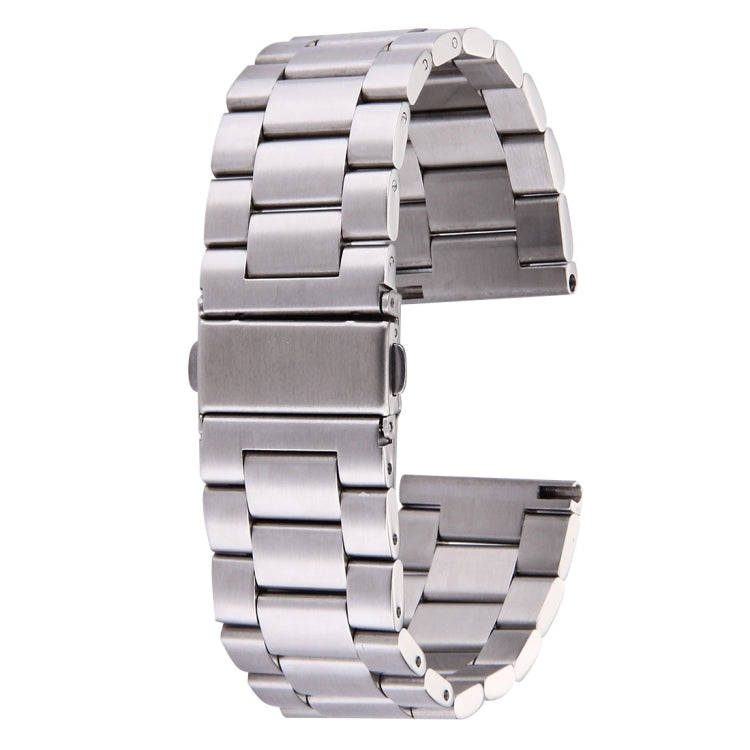 For Fitbit Blaze Smart Watch Butterfly Buckle 3 Beads Stainless Steel Watchband