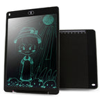 Portable 12 inch LCD Writing Tablet Drawing Graffiti Electronic Handwriting Pad Message Graphics Board Draft Paper with Writing Pen, 12 inch Blue, 12 inch Red, 12 inch White, 12 inch Black, 12 inch Green