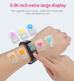CHIGU C1Plus Fitness Tracker 0.96 inch IPS Screen Smartband Bracelet, IP67 Waterproof, Support Sports Mode / Blood Pressure / Sleep Monitor / Heart Rate Monitor / Fatigue Monitor / Sedentary Reminder, C1 Plus Red, C1 Plus Black, C1 Plus Blue           ...