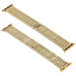 For Apple Watch Series 7 41mm / 6 & SE & 5 & 4 40mm / 3 & 2 & 1 38mm Nine Beads Stainless Steel Wrist Strap Watch Band, For Apple Watch Series 7 41mm / 6 & SE & 5 & 4 40mm / 3 & 2 & 1 38mm