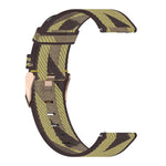 20mm Stripe Weave Nylon Wrist Strap Watch Band for Garmin Venu, Vivomove 3, Vivoactive 3, Forerunner 245 / 645