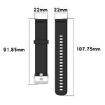 22mm Texture Silicone Wrist Strap Watch Band for Fossil Hybrid Smartwatch HR, Male Gen 4 Explorist HR, Male Sport