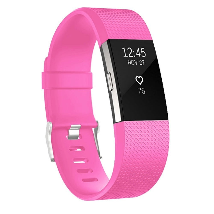 Square Pattern Adjustable Sport Watch Band for FITBIT Charge 2, Size: L, 12.5x8.5cm, L, Coral Red, L, Navy Blue, L, Dark Purple, L, Purple, L, Orange, L, Cyan, L, Pink, L, Red, L, Green, L, Rose Red, L, Grey, L, Sky Blue, L, Blue, L, White, L, Aqua Blu...