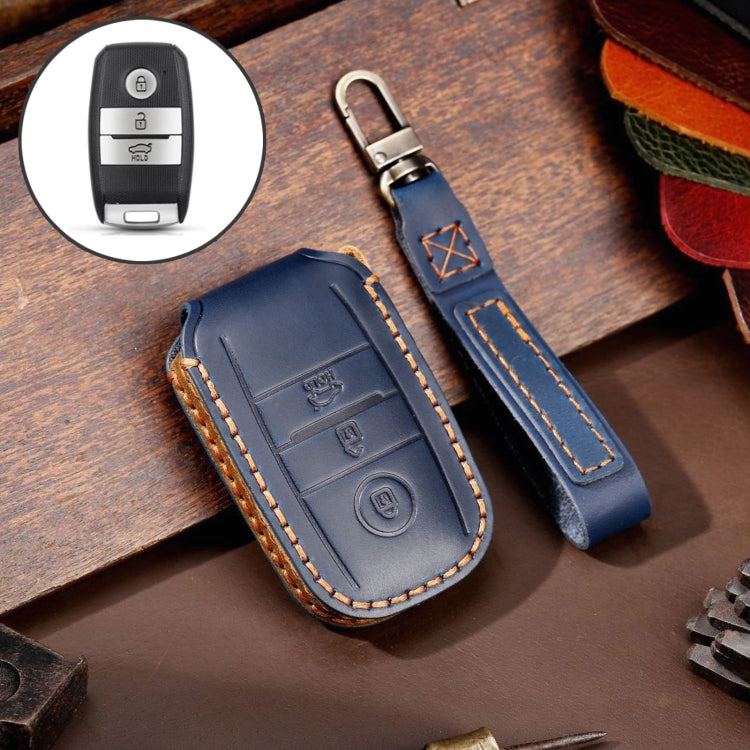 For Kia Sportage R / K5 / K4 / K2 / KX3 Hallmo A Style Car Cowhide Leather Key Protective Cover Key Case, C132