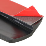 1 Pair Car Carbon Fiber Silicone Bumper Strip, Style: Short, Carbon Fiber