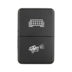 TS-202 For Toyota Blue-green Light Car Small Dual Control Switch with Lock, with Lock 5