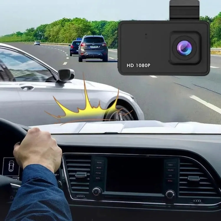 Q3 3 inch Car 1080P HD Single Recording Driving Recorder, Supports Automatic Loop Recording, Q3 Single Recording Driving Recorder