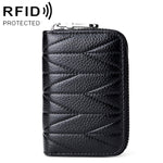 KB191 Zipper Cowhide Leather Organ Shape Multiple Card Slots Anti-magnetic RFID Wallet Clutch Bag for Ladies, KB191 Aqua Blue, KB191 Black, KB191 Dark Blue, KB191 Pink, KB191 Light Purple, KB191 Wine Red, KB191 Brown