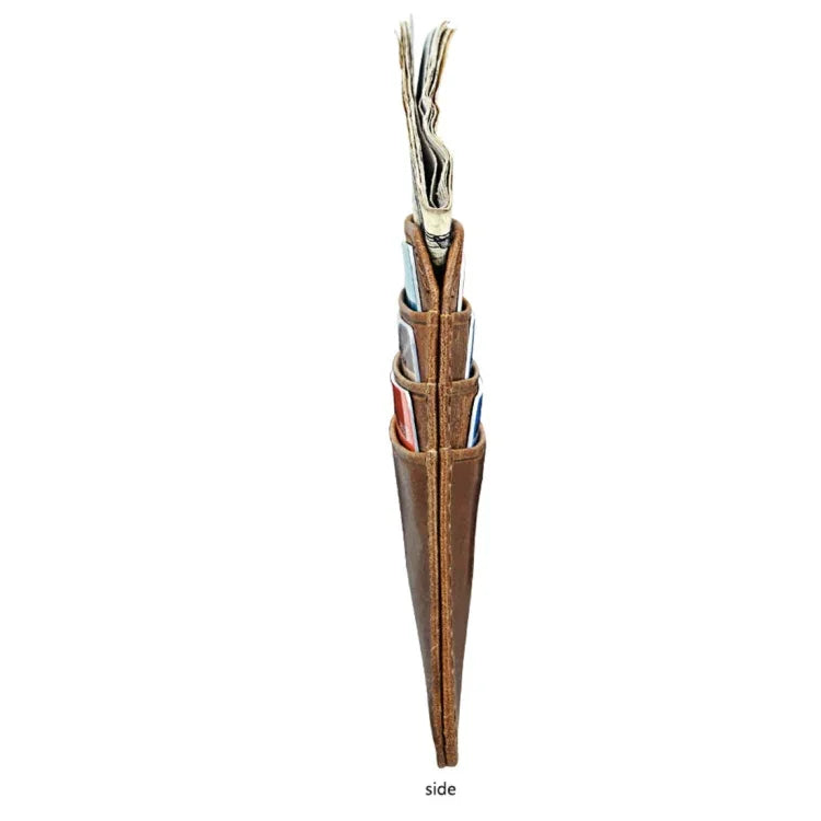 KB108 Antimagnetic RFID Fashion Crazy Horse Texture Bus Credit Card Package burglar brush, KB108