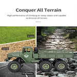 JJR/C 1:18 2.4Ghz 4 Channel Remote Control Dongfeng 7 Six-wheeled Armor Truck Vehicle Toy, Dongfeng 7 (Green), Dongfeng 7 (Yellow)