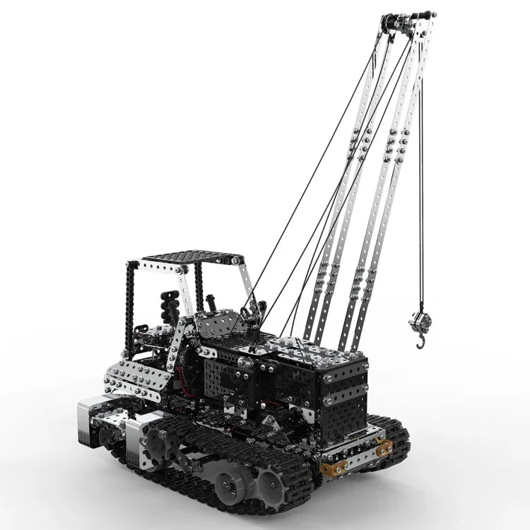 MoFun SW(RC)-010 2.4G Wireless Remote Control 10-channel Side Crane Children DIY Stainless Steel Assembled Toy, SW(RC)-010