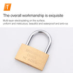 Copper Padlock Small Lock, Style: Short Lock Beam, 25mm Open, Short, 25mm Open
