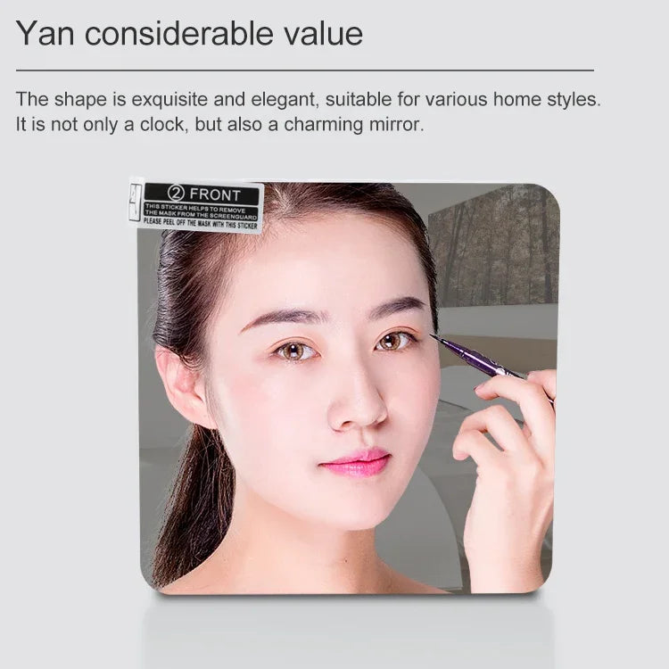 TS-S69-R Multifunctional LED Alarm Clock Battery / Plug-in Charging Dual-purpose Make-up Mirror Clock, TS-S69-G, TS-S69-HW