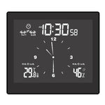 TS-WP10-W Waterproof Bathroom Wall Clock Timer Household Thermometer Hygrometer, TS-WP10-W, TS-WP10-B
