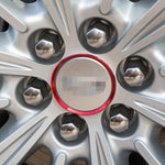 4 PCS Car Aluminum Wheel Hub Deroration Ring For Cadillac
