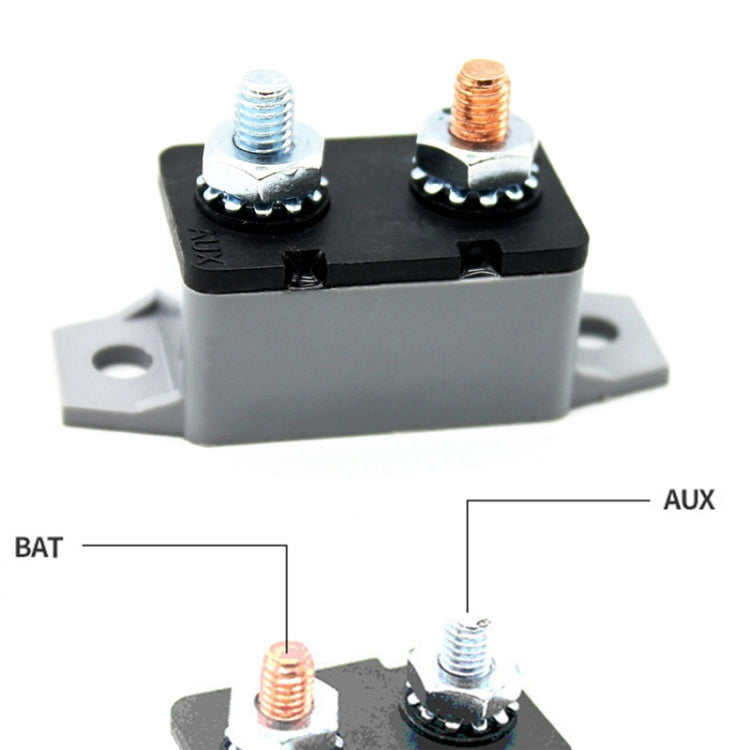 F3088-50A 50A Manual Reset Circuit Breaker Double Short Legs with Bolt 12/24V, 50A