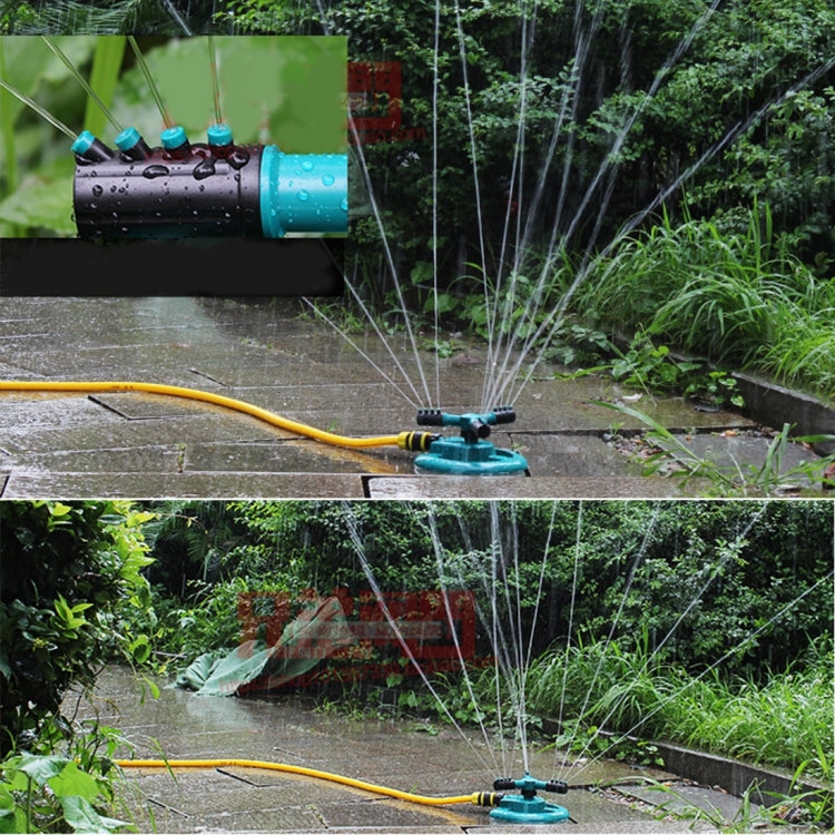 Garden Automatic Rotating Nozzle 360 Degree Rotary Automatic Sprinkler Garden Lawn Watering Nozzle,Applicable for 1/2 inch Water Pipes(Blue), 360 Degree Automatic Sprinkling 2
