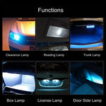2 PCS T10 / W5W / 168 / 194 DC12V / 1.3W / 6000K / 110LM 2LEDs SMD-3030 Car Clearance Light, with Decoder, 2LEDs SMD-3030