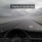A200 OBD2 3.5 inch Vehicle-mounted Head Up Display Security System, Support Car Speed / Engine Revolving Speed Display / Water Temperature / Voltage, A200