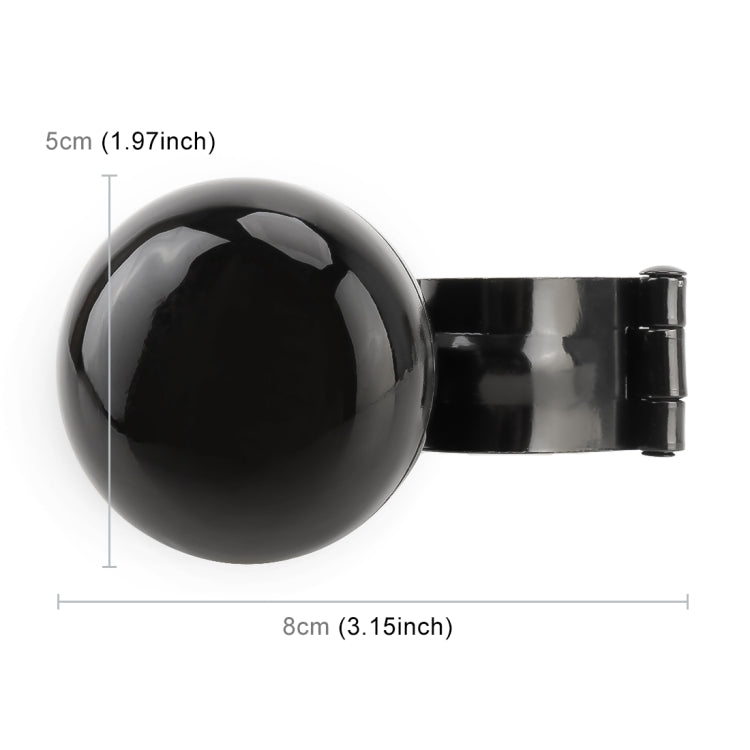 Car Universal Steering Wheel Spinner Knob Auxiliary Booster Aid Control Handle Car Steering Wheel Booster Wheel Strengthener Auto Spinner Knob Ball, Car Steering Wheel Spinner Knob (Black)