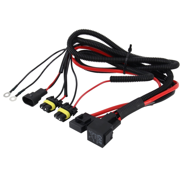DC 12V 40A 9006 Bulb Strengthen Line Group HID Xenon Controller Cable Relay Wiring, 9006