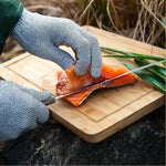 A Pair Cut-resistant Gardening Gloves HPPE Food-grade 5-Level Anti-cutting Anti-wear Safety Working Gloves, Size: L, Length: 24cm, Size: L/Black, Size: L/White