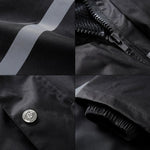 Durable Reflective Motorcycle Split Raincoat Pants Riding Bicycle Electric Bike Windproof Waterproof Rain Wear for Adult, Size: 2XL(Black), Size: 2XL