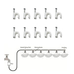 Outdoor Lawn Garden PE Hose Mist Watering Line Misting Cooling System with 26 x Mist Nozzles, Length: 18m, Length: 18m