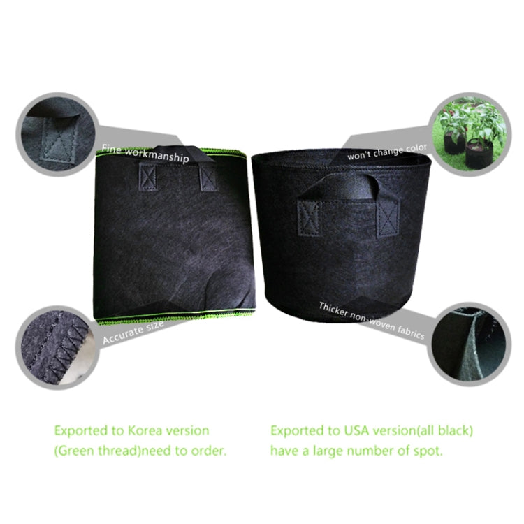 3 Gallon Planting Grow Bag Thickened Non-woven Aeration Fabric Pot Container with Handle, 3 Gallon