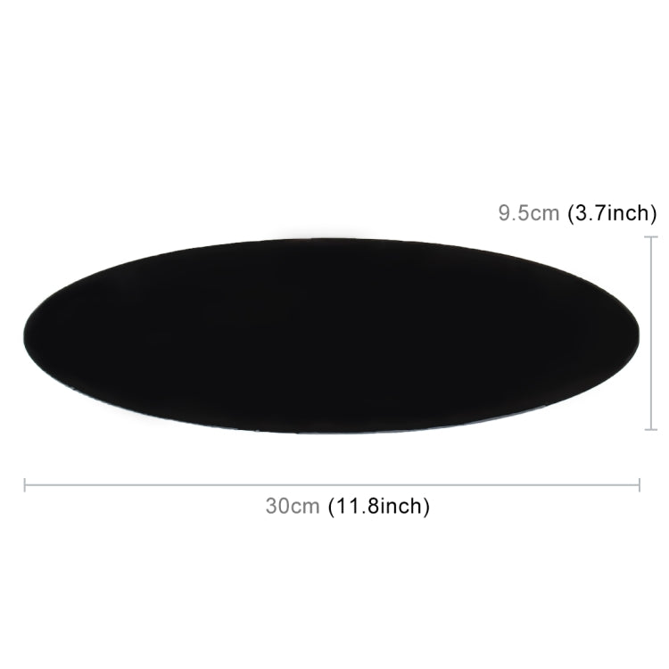 Car Auto Oval Soft Rubber Dashboard Anti-slip Pad Mat for Phone / GPS/ MP4/ MP3, Size: 30*9.5cm, Oval Soft Rubber Mat