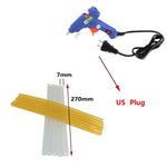 57 in 1 Auto Car Metal PDR Dent Lifter-Glue Puller Tab Hail Removal Paintless Car Dent Repair Tools Kit, with 20W Glue Gun, US Plug or EU Plug, 57 in 1