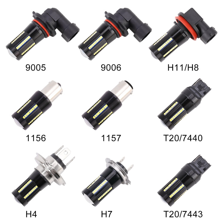 2 PCS T20 / 7440 DC9-16V / 8.2W / 6000K / 655LM Car Auto Reversing Lights / Turn Light 66LEDs SMD-2016 Lamps, 7440