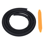 1.5m Car Instrument Desk Decorative Strip Rubber Chrome Decoration Strip  Seal, 1.5m