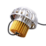 Motorcycle 30W DC 12V-85V LED Headlight Lens Built-in Whirlwind Double Aperture Angle Eyes + Devil Eye, Red Light (Whirlwind), Blue Light (Whirlwind)