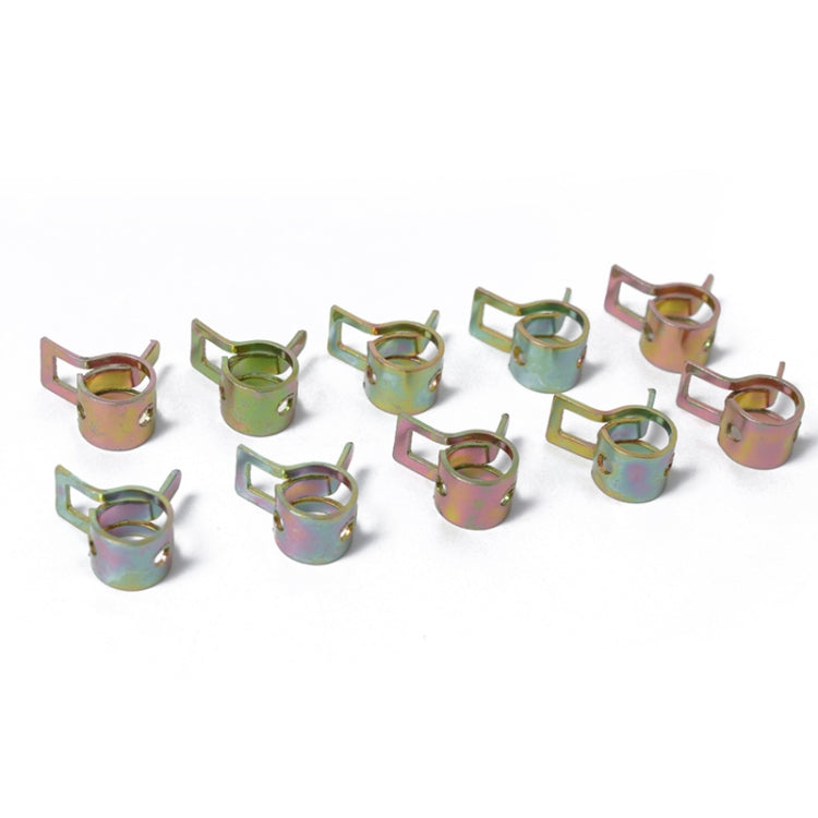 10 PCS 12mm Car Spring Clip Fuel Line Hose Clip Water Pipe Air Tube Clamp Fastener, 10 PCS 12mm