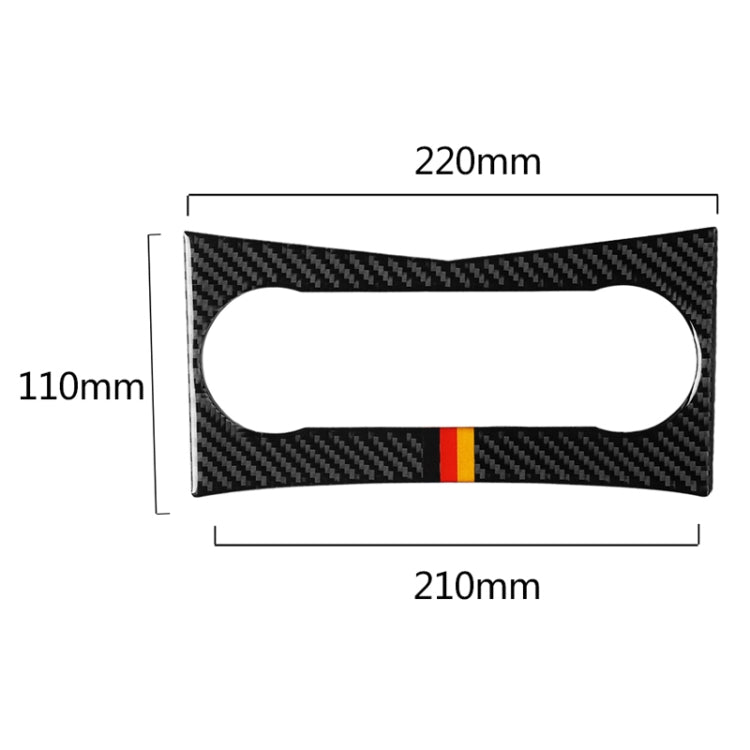 Car German Flag Carbon Fiber Air Conditioning Panel Decorative Sticker for Mercedes-Benz W204 C Class 2007-2010, Air Conditioning (German Flag)