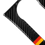 Car German Flag Carbon Fiber Air Conditioning Panel Decorative Sticker for Mercedes-Benz W204 C Class 2007-2010, Air Conditioning (German Flag)