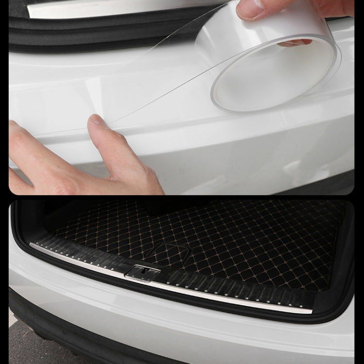 Universal Car Door Invisible Anti-collision Strip Protection Guards Trims Stickers Tape, Size: 5cm x 5m, Size: 5cm x 5m