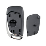 For PEUGEOT Car Keys Replacement 3 Buttons Car Key Case with Grooved and Holder, 3 Buttons with Grooved