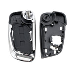 For PEUGEOT Car Keys Replacement 3 Buttons Car Key Case with Grooved and Holder, 3 Buttons with Grooved