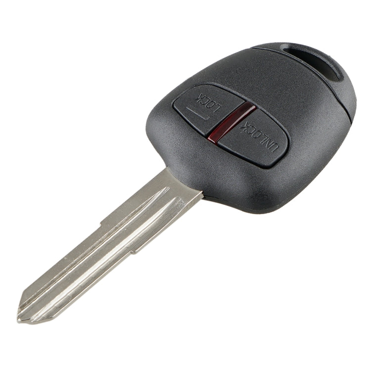 For MITSUBISHI 2 Buttons Intelligent Remote Control Car Key with 46 Chip & Battery & Left Slot, Frequency: 433MHz, For MITSUBISHI(Left)