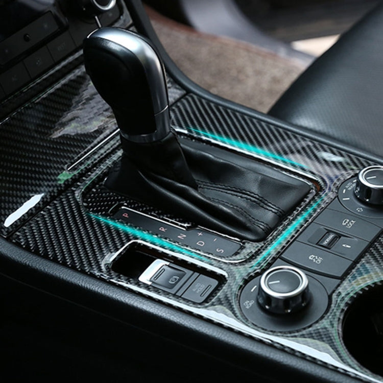 Car Carbon Fiber Gear Position Panel Decorative Sticker for Volkswagen Touareg, Gear Position Panel